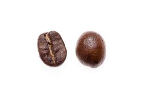 Closeup coffee bean isolated photo