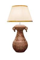 Table lamp isolated photo