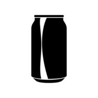 Vector aluminum can outline icon