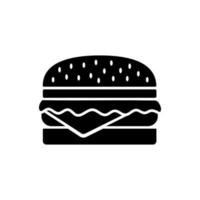 Burger hamburger logo icon design vector