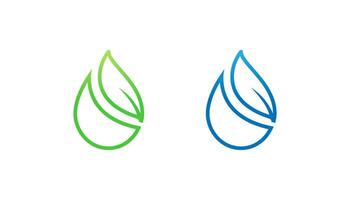 vector de diseño de logotipo de agua verde