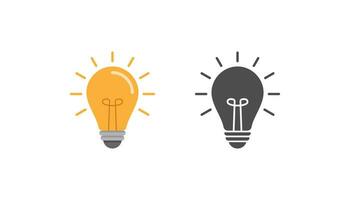 Light bulb icon vector design