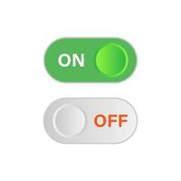 Set of power on off icon sign button vector