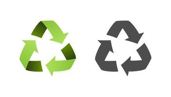 reciclar, icono, vector, diseño vector