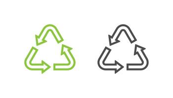 Recycle icon vector design