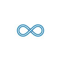infinity shadow overlapping line colorful design logo vector