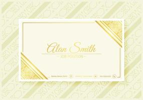 Luxury business card template with Ornaments design vector