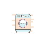 flat illustration of laundry and market used for print, app, web, advertising, etc vector