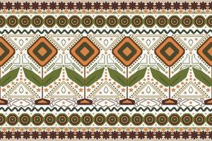 diseño de arte popular ucraniano verde, patrón tradicional de songket. vector