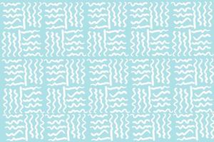 doodle abstract geometric background with line style vector
