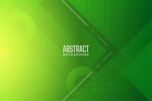 green abstract geometric shapes background vector