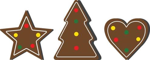 gingerbread cookies vector