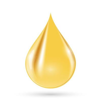 Oil Drop on White Background Stock Illustration - Illustration of