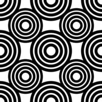 circles. geometric ornament background black and white vector