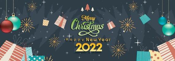 Merry Christmas and Happy New Year greeting cards.background, Modern design for advertising, branding, greeting cards, covers, posters, banners. Vector illustration