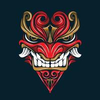 demon mask vector design download