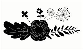 ornamento floral de la ilustración vector