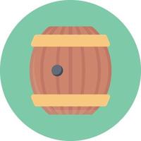 barrel circle flat icon vector