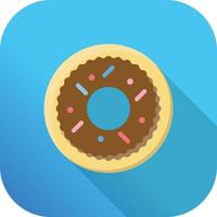 donut flat icon vector