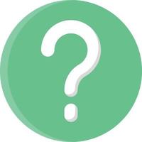 question mark flat icon vector