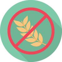 brewery not allowed circle flat icon vector