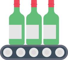 wine bottles flat icon vector