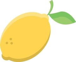 lemon flat icon vector