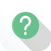 question mark flat icon vector