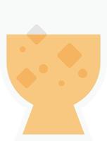 drink glass flat icon vector