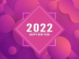 Happy new year 2022, Modern abstract background in liquid and fluid style. Purple paper cut. vector