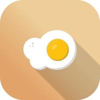 egg flat icon vector