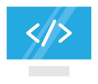 coding flat icon vector
