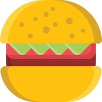 burger flat icon vector