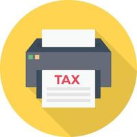 tax invoice print vector