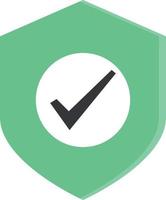 Security check flat icon vector