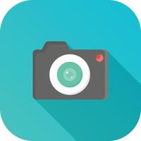 camera flat icon vector