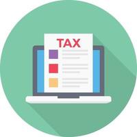 online tax form vector