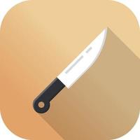 knife flat icon vector
