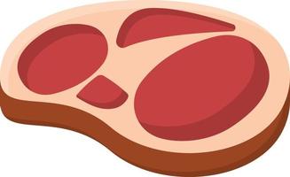 icono plano de carne vector