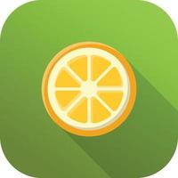 lemon flat icon vector