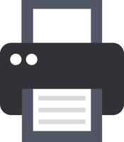 printer flat icon vector