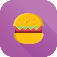 burger flat icon vector