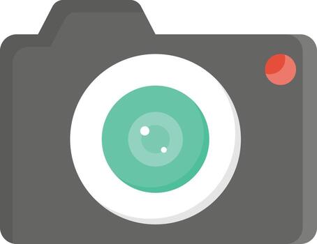 camera flat icon vector
