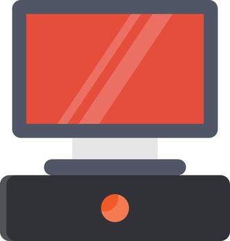 computer flat icon vector