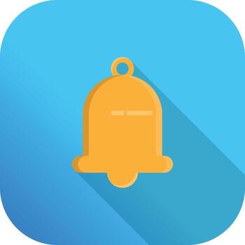 icono de notificación plana vector