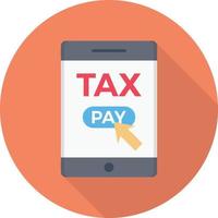 online pay tax vector