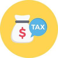 tax payment with bag vector