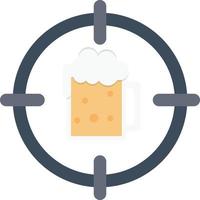 wine target circle flat icon vector