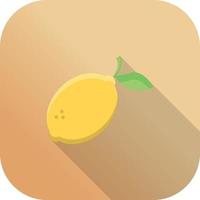 lemon flat icon vector