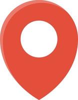 location pin flat icon vector